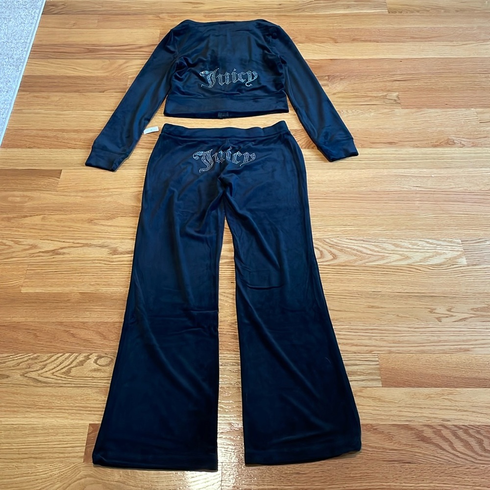 Black Juicy Couture sweat set